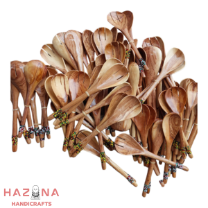 Beaded salad servers